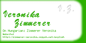 veronika zimmerer business card